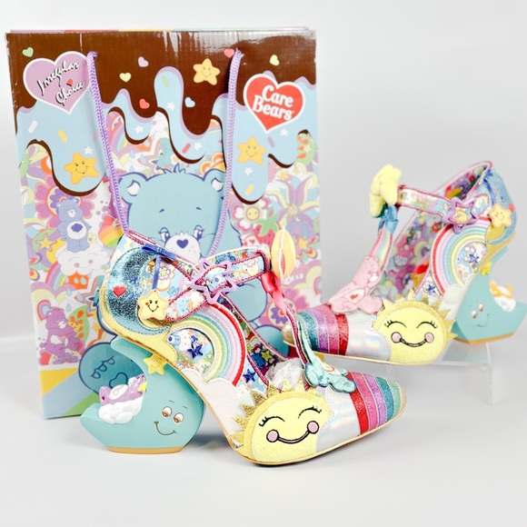 Irregular Choice × Care Bears Kingdom of Caring Heels Yellow Blue Size 39 - Picture 3 of 12